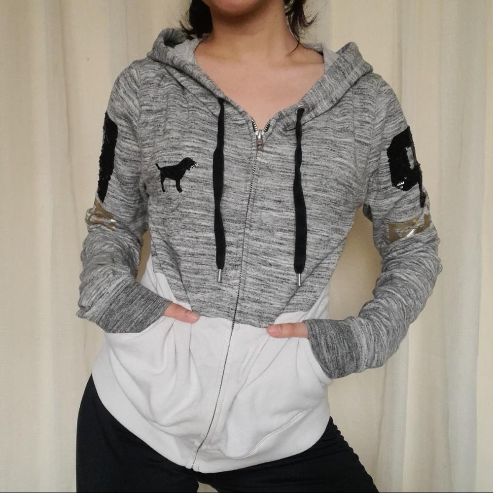 Victoria Secret PINK Zip up Hoodie Size M